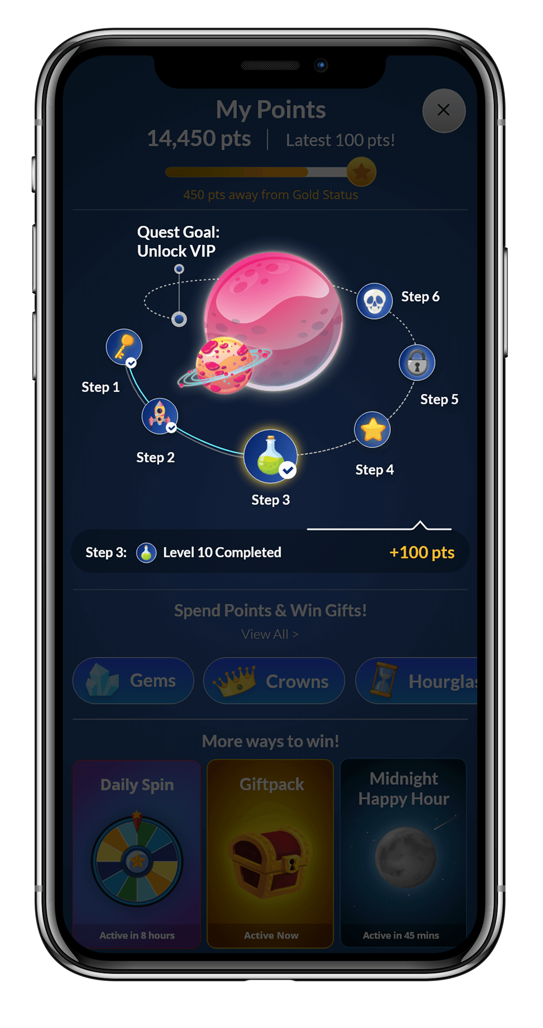wappier Loyalty Automation for Apps and Games - Quest Feature