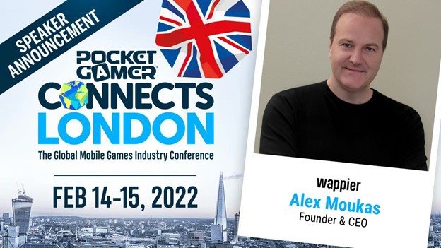 Alex Moukas at PG Connects London banner